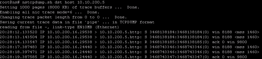 output of nstcpdump.sh dst host 10.10.200.5